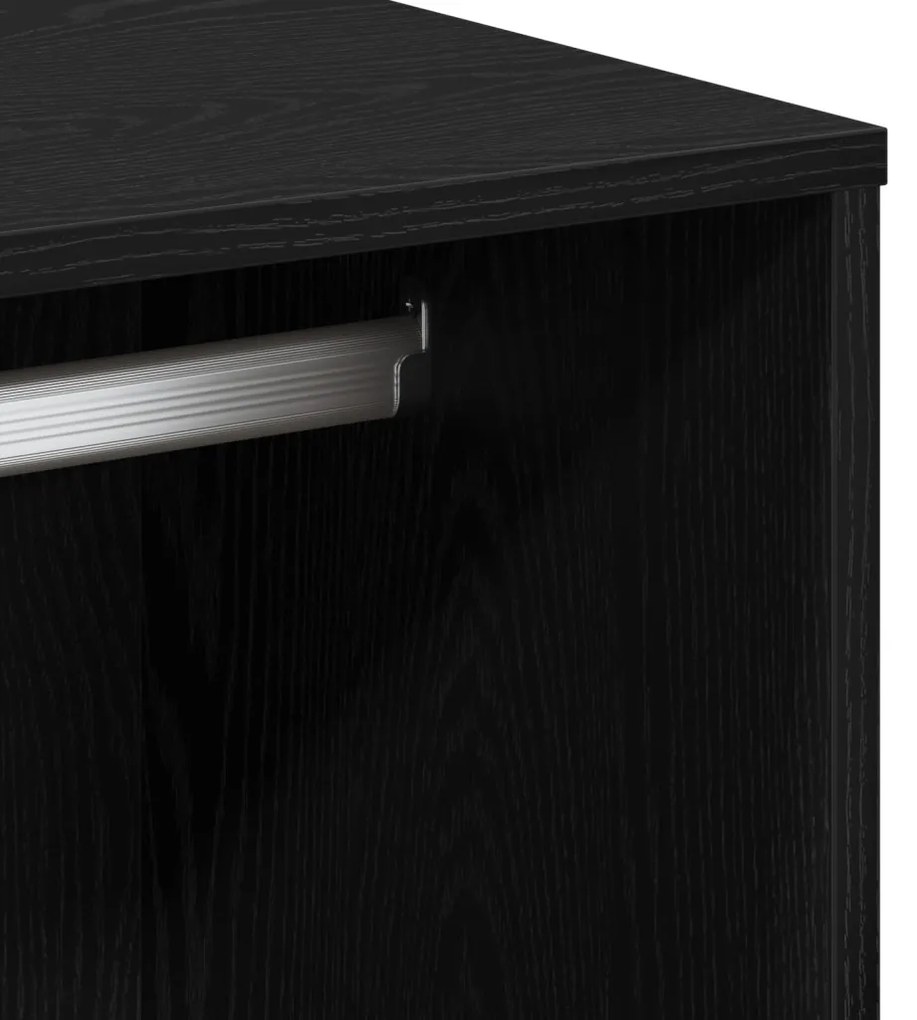 Fekete tölgy kozmetikai szekrény 80x40x75 cm Mérnöki fából készült