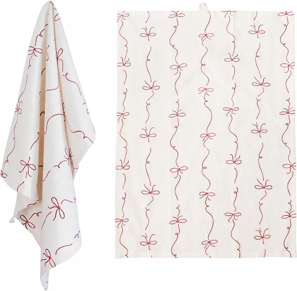 Konyhai Törlőkendő Fehér 70x50CM Pamut Organikus konyhai törölköző