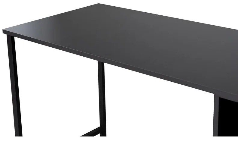 Íróasztal Twin Study Desk - Antracit, Fekete