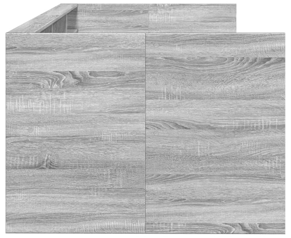 szürke sonoma kanapéágy fiókkal matrac nélkül 90x190 cm