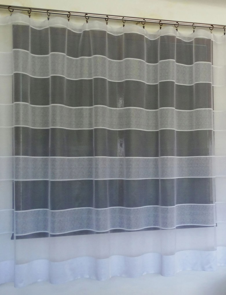 Mg Függöny 649/51 Fehér 400X180cm Kész Szalaggal M