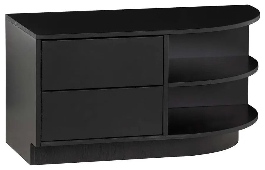 Fekete borovi fenyő moduláris TV-állvány 78x40 cm Finca – WOOOD