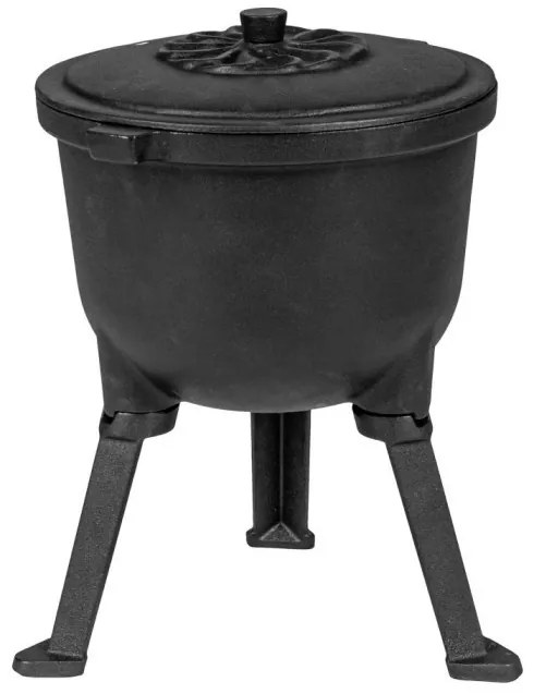 Öntöttvas edény lábakkal 10 literes zománcozott