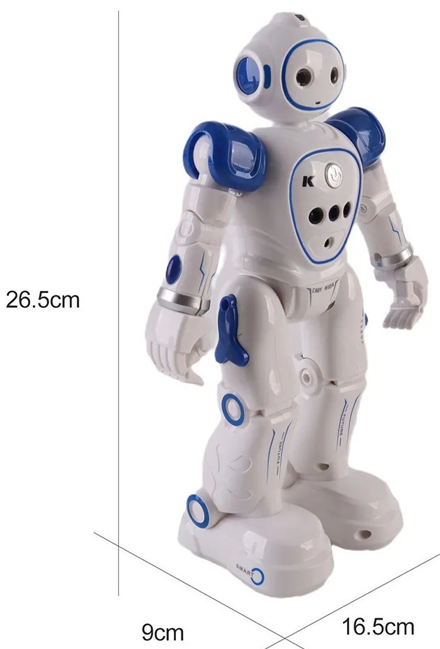 Cady robot intelligens, érzékelős, interaktív játék kék