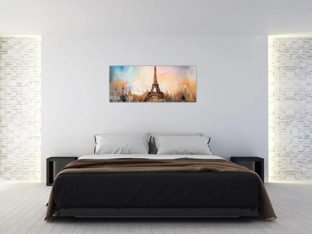 Kép - Az Eiffel-torony festménye (120x50 cm)