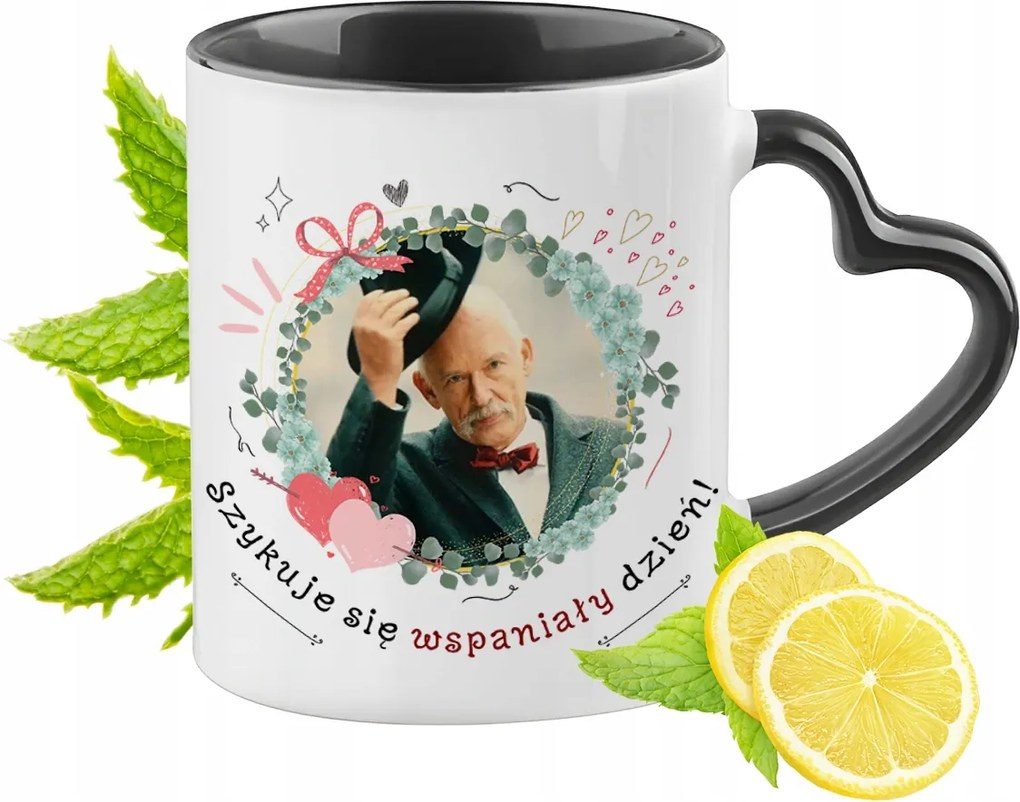 Corvinus Új Remény Bögre Fekete Szív Alakú Füllel Ajándék