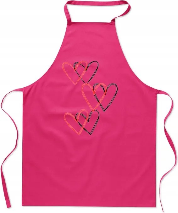 Konyhai Kötény Szív Valentin Nap Divatos Nyomott Mintás Ajándék Neki