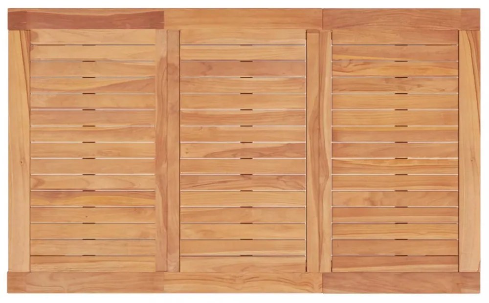 tömör tíkfa kerti étkezőasztal 150 x 90 x 75 cm