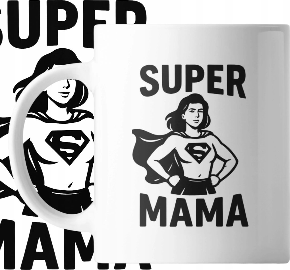 Bögre Vicces Mintával Szuper Anyu, Vicces Ajándék Anyák Napjára, Ajándéktárgy