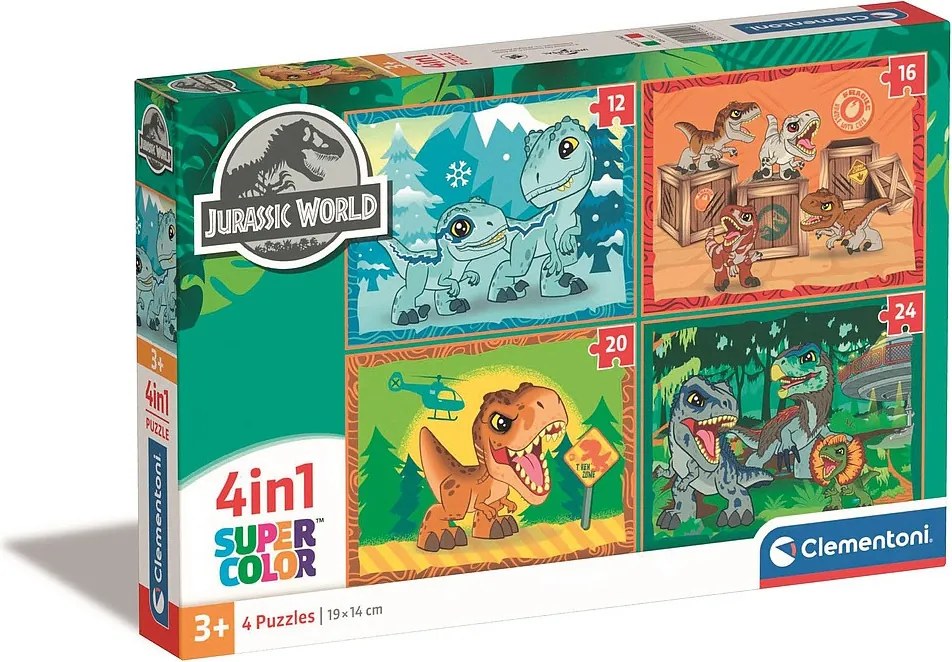 Jurassic World On the Loose 4 az 1-ben puzzle Clementoni