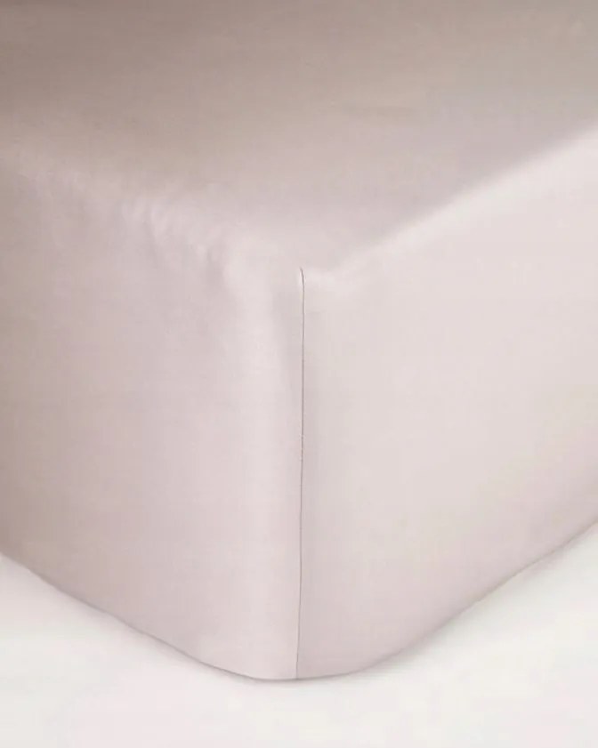 Latte szatén lepedő bézs gumis 180x200 Maro Home