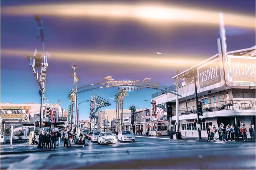 Kép egy utcáról Las Vegasban (90x60 cm)
