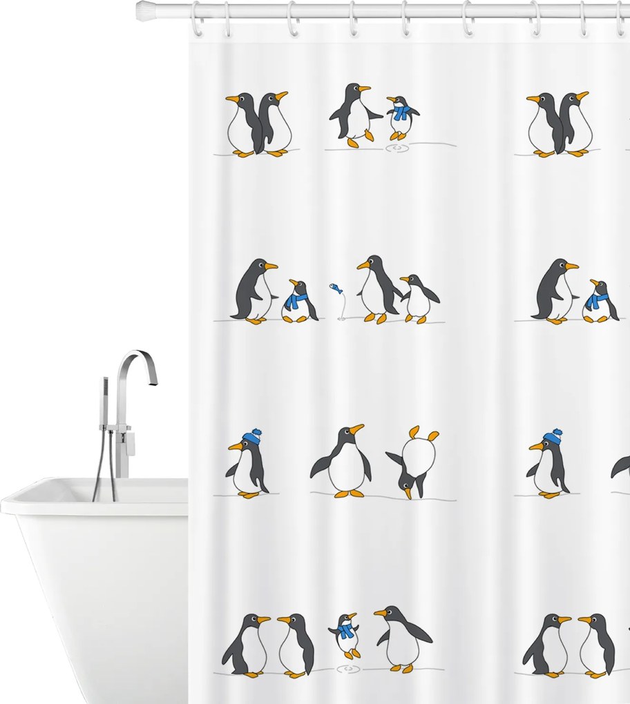 Tatkraft Penguins textil zuhanyfüggöny