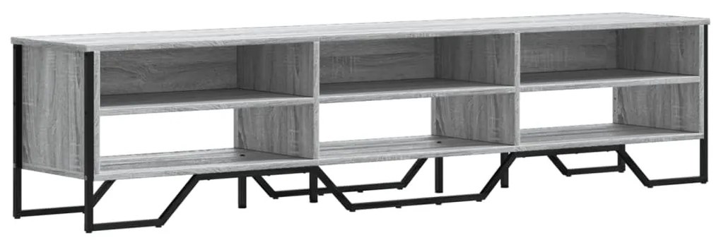 szürke sonoma színű szerelt fa TV-szekrény 180 x 34 x 41 cm