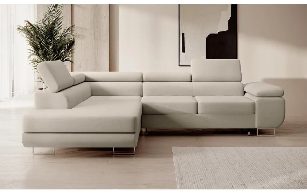 Sarokkanapé Stiletto (B) (szürke + ezüst). 1099710