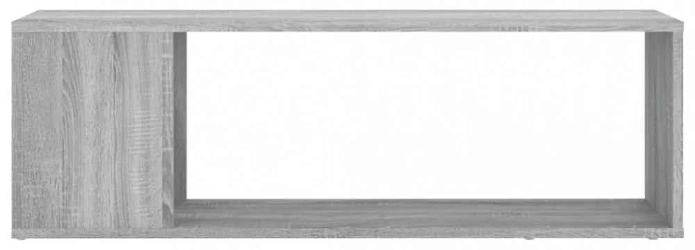 szürke sonoma színű szerelt fa TV-szekrény 100x24x32 cm