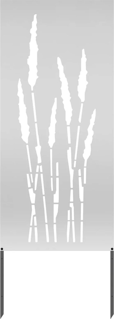 vidaXL Kertvédő vászon Virágos Ezüst 50 x 140 cm Horganyzott acél