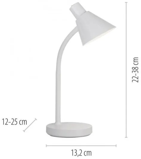 JUST LIGHT. 11248-16 - PIXIE LED flexibilis asztali lámpa LED/4,5W/230V, fehér