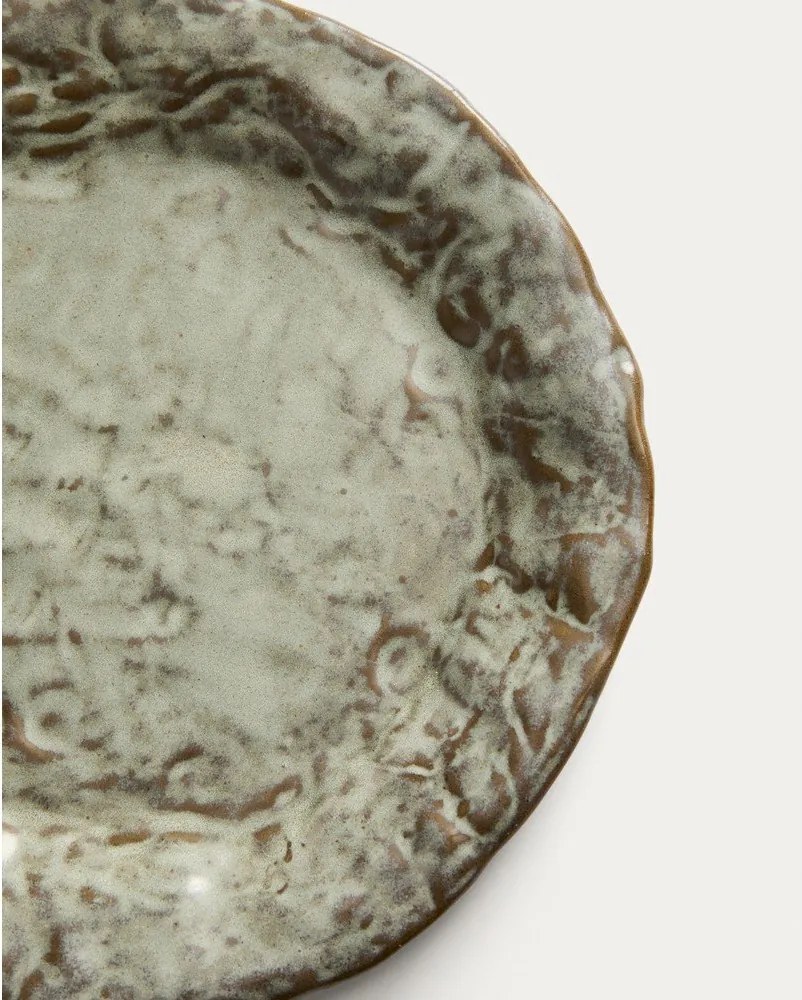 Szürke kerámia desszertes tányér ø 21 cm Alenia – Kave Home