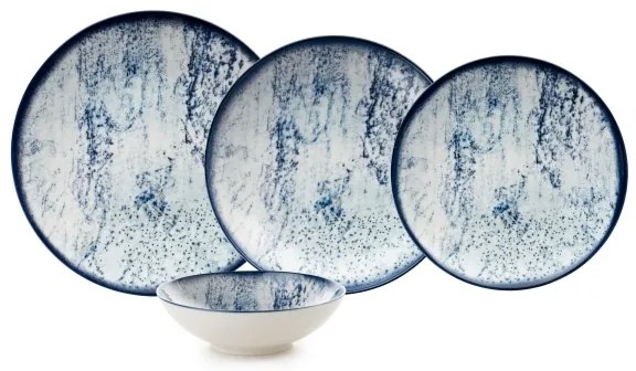 24 darabos kék porcelán étkészlet