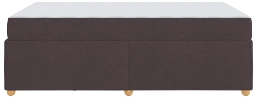 Ágykeret matracmal sötétbarna 120 x 200 cm szövet