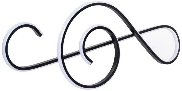 LED Csillár zsinóron LED/18W/230V 3000K fekete