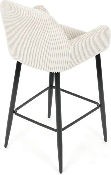 Barová židle, béžová, látka,AUB-V4009 CRM6