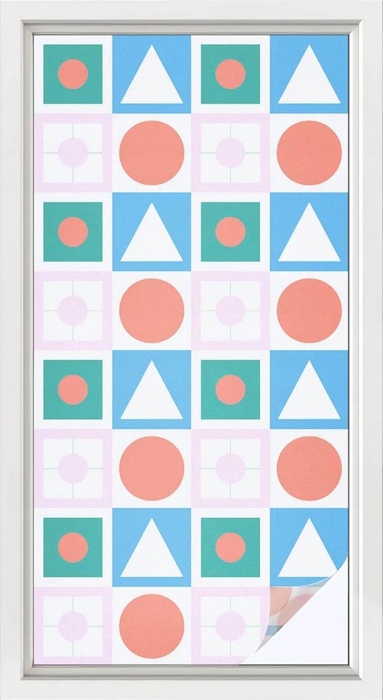 Öntapadós Ablakfólia Adatvédelem Absztrakt minták 50x100