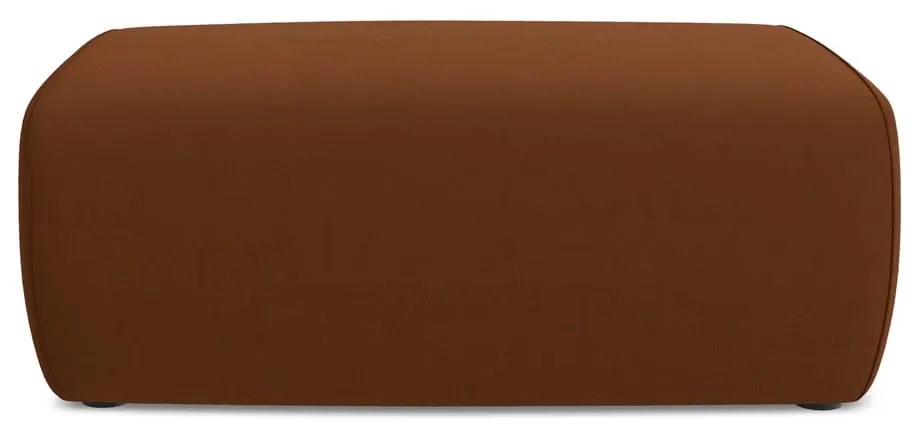 Terrakotta színű bársony lábtartó Kapua – Makamii