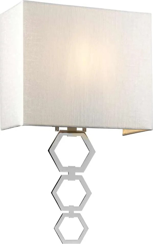 Elstead glamour modern fali lámpa ria bézs króm elsria-medium-pc