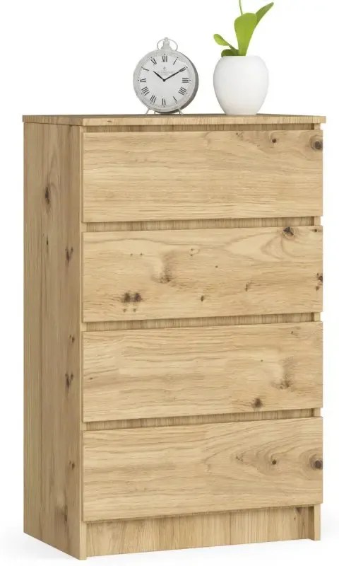 Komód - Akord Furniture K60-4 - arany tölgy