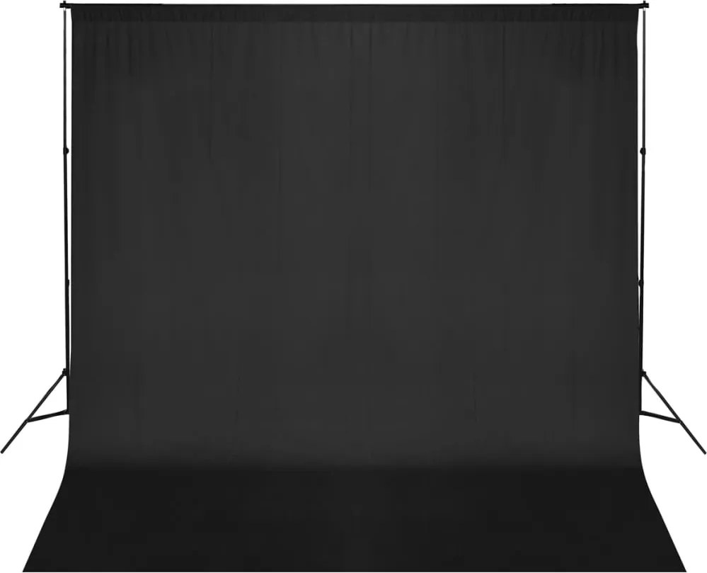 vidaXL fekete háttértartó állványrendszer 600 x 300 cm