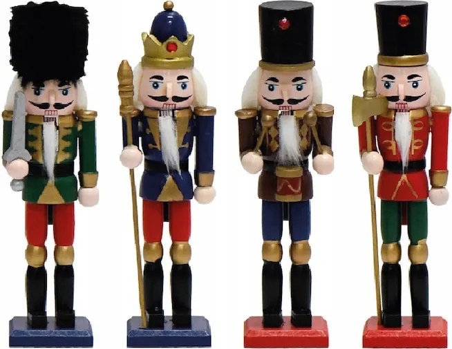 Nutcracker medál, Diótörő 4 db 18 cm M18407