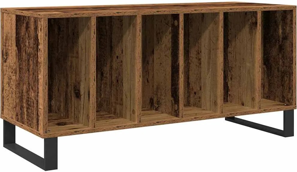vidaXL Hanglemez szekrény polcokkal Régi fa 100 x 38 x 48 cm Faanyag
