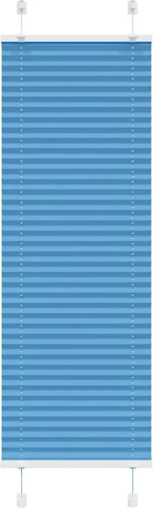 vidaXL pliszírozott redőny kék 50x150 cm szövetszélesség 49,4 cm