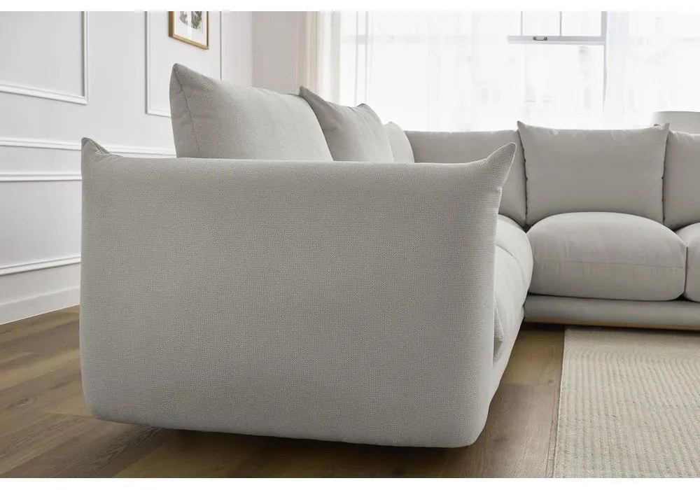 Világosszürke sarokkanapé Ernest – Bobochic Paris