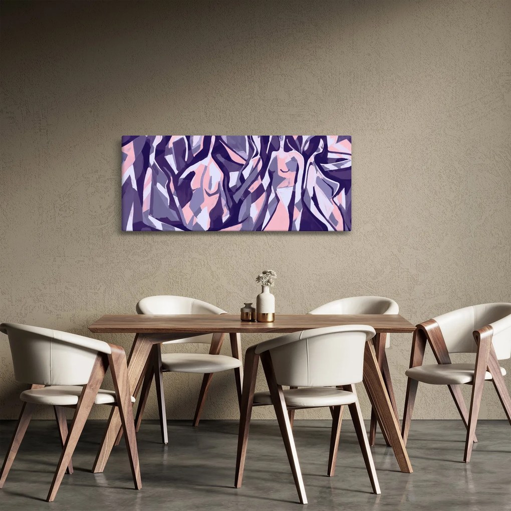Kép - absztrakt nők (120x50 cm)