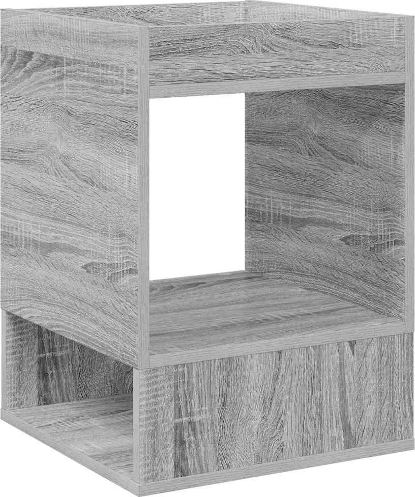 vidaXL Végasztal Szürke Sonoma 40 x 40 x 56 cm Faanyag