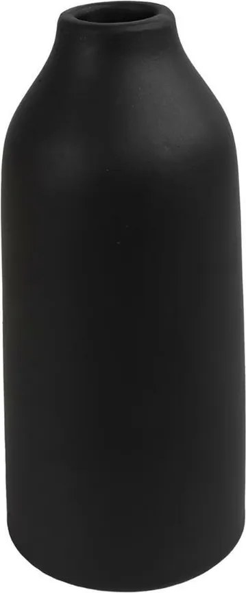DEBBIE fekete kerámia váza 23 cm