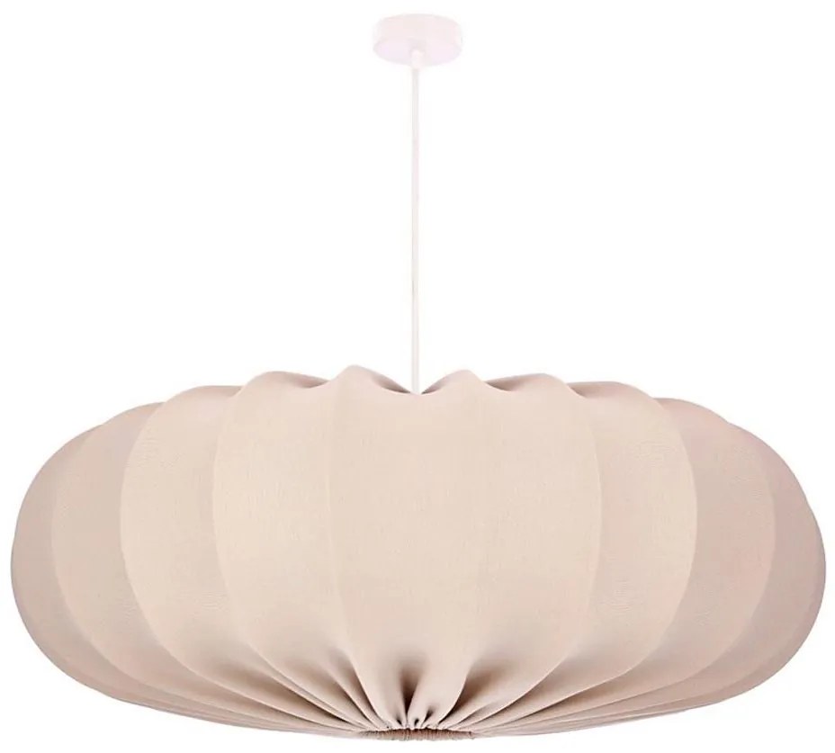 Kábeles csillár CAFEE 1xE27/40W/230V, átmérő 66 cm, bézs