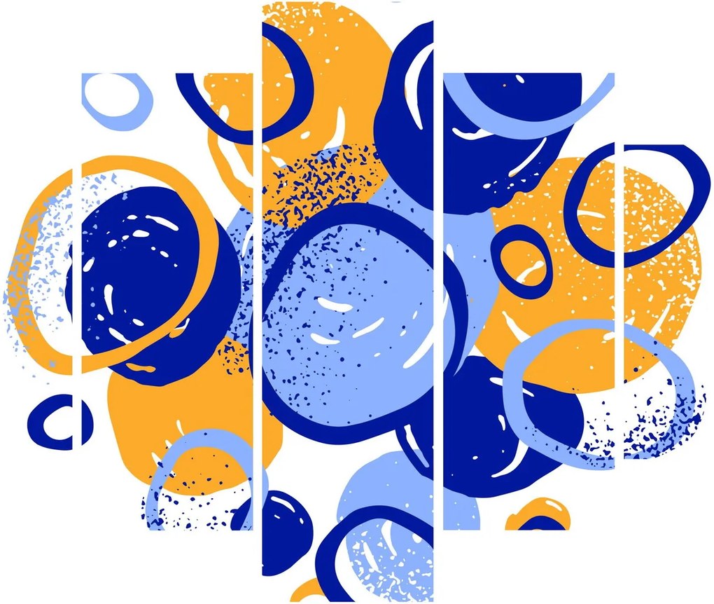 Kép - Világos motívum körökkel (150x105 cm)