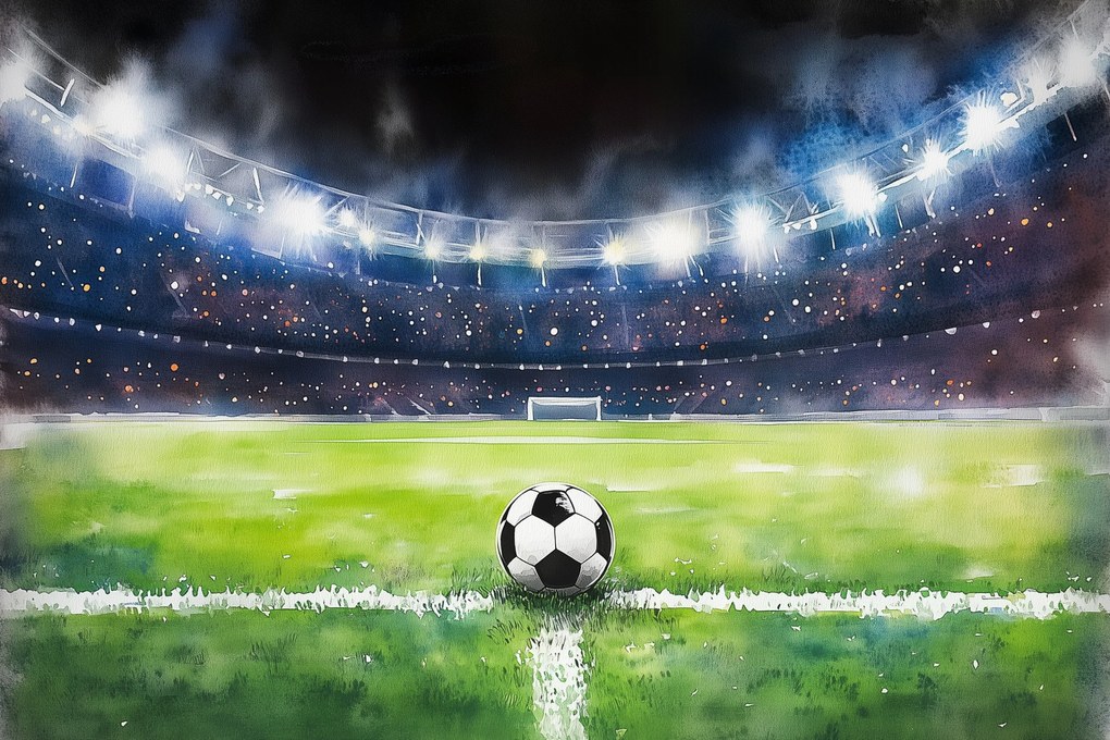 Fotótapéta Flizelina Gyerekek Sport Labdarúgás Stadion Pálya 368x254 ragasztó