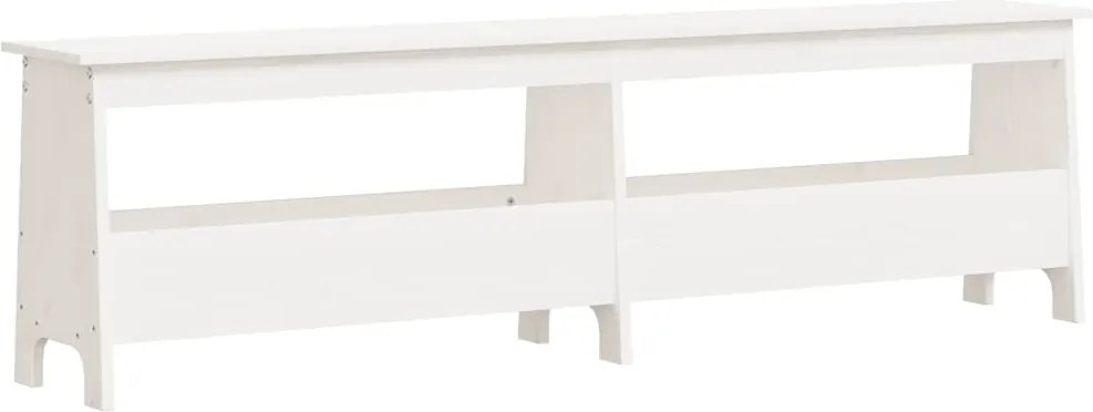 vidaXL fehér tömör fenyőfa előszoba pad 160x28x45 cm