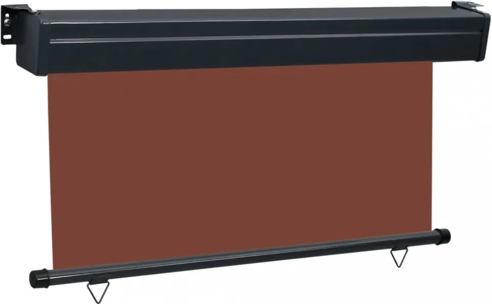 barna oldalsó terasznapellenző 145 x 250 cm