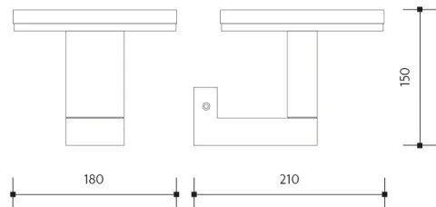 LED Kültéri fali lámpa BARI LED/10W/230V 4000K IP54 antracit