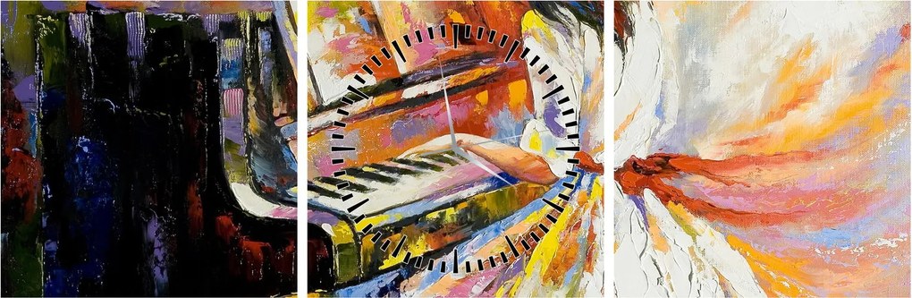 Kép - Egy nő zongorázása (órával) (90x30 cm)