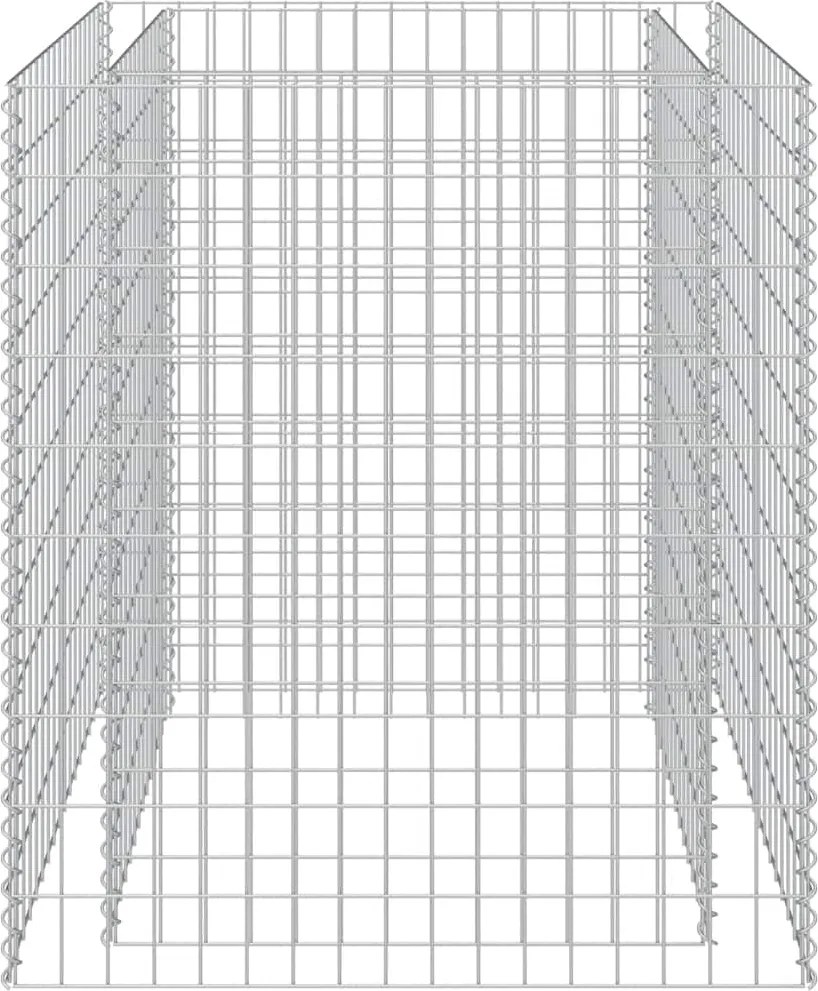 vidaXL horganyzott acél gabion magaságyás 90 x 90 x 100 cm