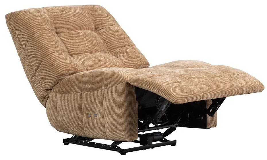 Világosbarna állítható kordbársony relaxációs fotel Hein – WOOOD