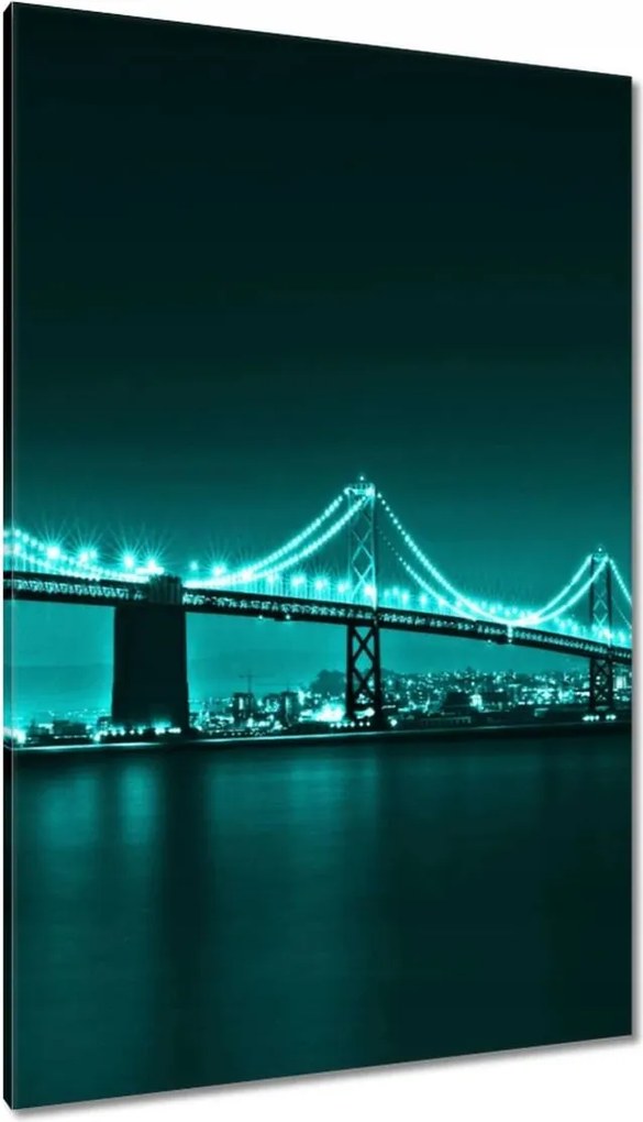 Vászonkép 80x120 Türkiz kilátás híd