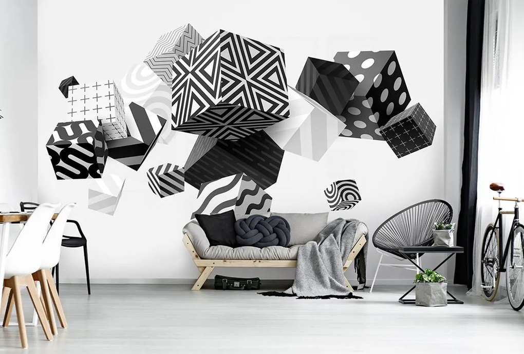 Fotótapéta - 3D geometria (152,5x104 cm)